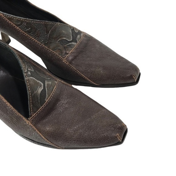 CYDWOQ vintage hand made leather pump size 38.5 , Bronze - Picture 5 of 8